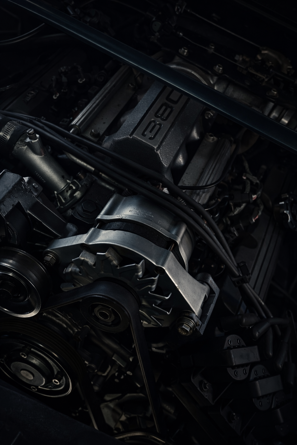 Rumble Exhaust — engine bay
